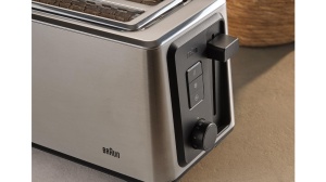 Toaster Braun HT5220BK cu 2 fante extra-lungi si 8 trepte de rumenire, negru - Img 3