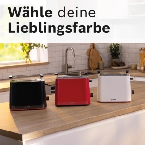 Toaster compact Bosch MyMoment TAT3M123, 800W, negru mat, 2 felii - Img 7