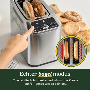 Toaster Cuisinart Smart Elite cu 2 fante, inox, functii Bagel si decongelare - Img 8