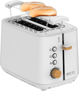 Toaster ECG ST 2768, Alb, 7 trepte de incalzire, 2 fante - Img 5