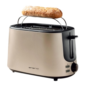Toaster EMERIO TO-122830.7 cu 2 sloturi, 1000W, inox satin - Img 2