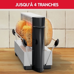Toaster Moulinex A15453 Negru 2 Suprafete de Toastare - Img 4