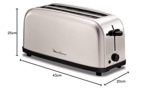 Toaster Moulinex Classic 2 Reb, 1400 W, 2 sloturi, gri inox - Img 8
