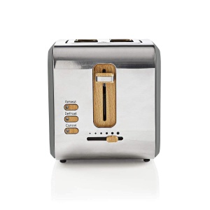 Toaster Nedis Soft Touch pentru 2 felii, 6 niveluri de rumenire, gri - Img 4