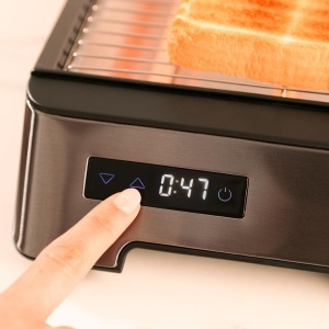 Toaster orizontal Cecotec NiceSlice, 1000W, finisaj inox, 6 niveluri de rumenire - Img 6