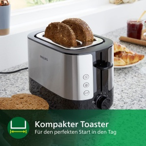 Toaster Philips HD263790, 7 trepte rumenire, functie de dezghetare, negru - Img 6
