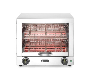 Toaster profesional HENDI cu 2 niveluri, 3000W, inox, 6 toastzangi