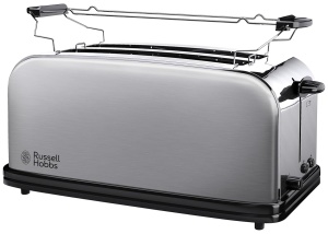 Toaster Russell Hobbs Adventure 1600W, 2 fante extra late, inox