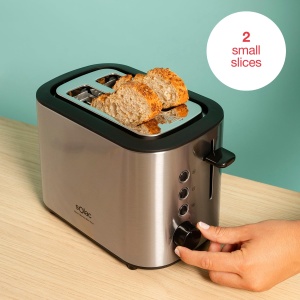 Toaster Solac Buon Giorno Mini Inox, 870W, 2 felii, gri - Img 3