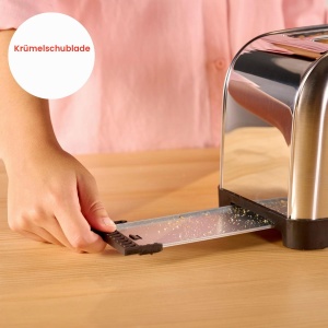 Toaster Solac YeYe 1400 W, 6 nivele de rumenire, 2 fante extra lungi - Img 6