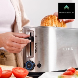 Toaster Taurus Mytoast Legend 1000 W, inox, extra lat, 7 niveluri rumenire - Img 3