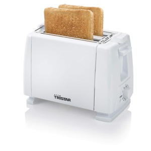 Toaster Tristar BR-1009, 650 W, 2 felii, 6 niveluri rumenire, Alb