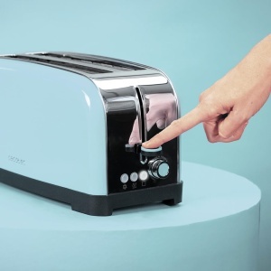 Toaster vertical Cecotec Toastin Time 1500, 1500 W, 4 felii, albastru - Img 4