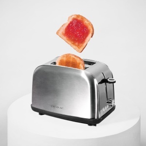 Toaster vertical Cecotec Toastin Time 850 Inox Lite 850W 2 felii fante largi 38 cm functie dezghetare - Img 7