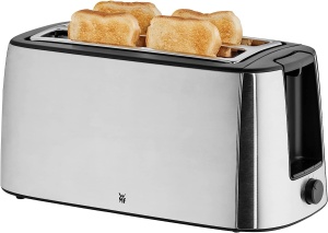 Toaster WMF Bueno Pro din inox pentru 4 felii, 1550W, 6 niveluri de rumenire