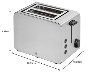 Toaster WMF Stelio 2 felii Cromargan Inox Mat 900W Functie Bagel - Img 16