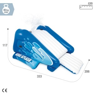 Tobogan gonflabil Intex 58849NP Kool Splash, 333 x 206 x 117 cm, multicolor - Img 4
