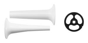 Tocator de Carnuri KitchenAid WURSTFULLHORN 5KSMSSA, alb, compatibil cu toate masinile de bucatarie