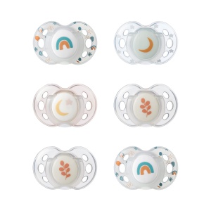 Tommee Tippee Nighttime Schnuller 18-36 luni Set 6 bucati Lumina in intuneric