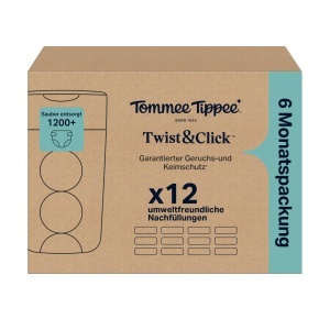Tommee Tippee Twist Click Rezerve Antibacteriene 12 Bucati 105m - Img 2