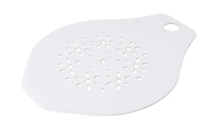 Tortener Dr. Oetker 36 cm, plastic alb, pentru decorare si transportare - Img 1