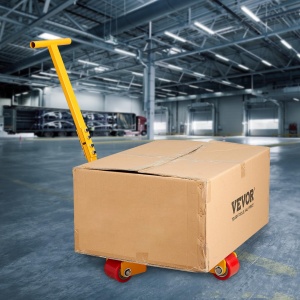 Transportor industrial VEVOR GYW-3T 3 tone roti PU 360deg otel carbon - Img 8