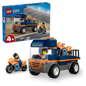 Transportor LEGO City cu Motociclete 60491, 88 piese, pentru copii de la 4 ani