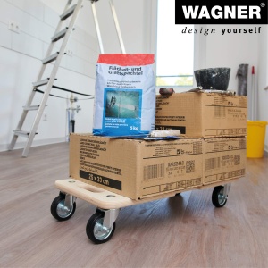 Transportroller WAGNER MM 1327, 300 kg, 59 x 29 cm, cu roti din cauciuc - Img 6