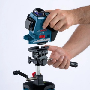 Trepied profesional de constructie Bosch pentru lasere si dispozitive de nivelare BT 250 (inaltime: 97,5-250 cm, filet: 1/4") - Img 4