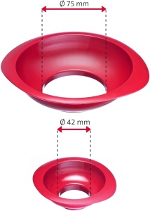 Trichter pentru conserve Westmark, set 2 piese, plastic, rosu, 4.27.5 cm - Img 9