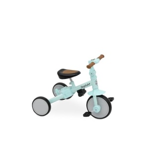 Tricicleta de la 1 an cu tija de impingere Evolution Interbaby | Tricicleta de la 1 an la 5 ani | De la tricicleta la bicicleta cu sau fara pedale | Adaptabil si schimbator | Culoare verde - Img 10