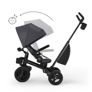 Tricicleta Kinderkraft Aveo 2 PRO, 6-in-1, compacta, gri - Img 4