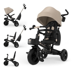 Tricicleta Kinderkraft Aveo 2 PRO 6in1, Bej, Compacta si Regabila - Img 1