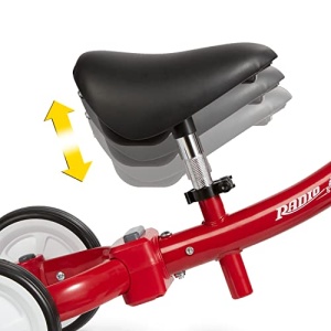 Tricicleta Radio Flyer pentru joaca, tricicleta rosie pentru copii mici, bicicleta fara pedale si vehicul pentru copii de la 1 la 3 ani - Img 13