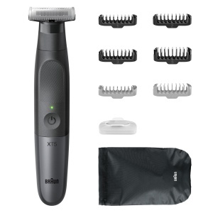 Trimmer Braun XT5, Rasierer Electric, 8 Accesorii, 100 Rezistent la Apa, Gri - Img 7