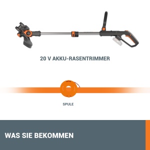 Trimmer de gazon WORX WG163E.9, 20V, 2-in-1, ergonomic, usor - Img 8