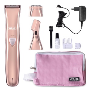Trimmer facial si corporal WAHL 3 in 1 reincarcabil pentru femei rosu
