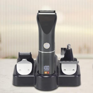 Trimmer multifunctional Beper P304CAP050, 12 accesorii, lame din otel, LED, USB-C - Img 5