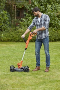 Trimmer multifunctional BLACKDECKER BESTA530CM, 550W, 30 cm latime taiere - Img 3