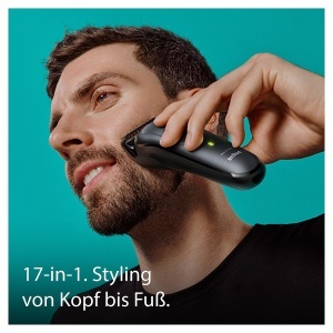 Trimmer Multifunctional Braun MGK7491, 17-in-1, 100 min autonomie, negru - Img 2