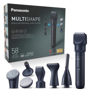 Trimmer multifunctional Panasonic XSHAPE-TRIM MULTISHAPE, 58 lungimi, negru