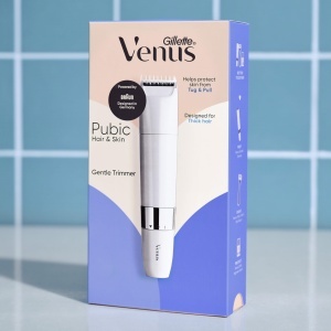 Trimmer pentru Intimbat Gillette Venus, Alb - Waterproof, Design Anti-Irritatii - Img 2