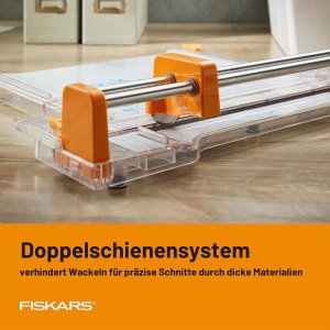 Trimmer rotativ Fiskars ProCision 30,5 cm, autoascutitor, pentru materiale groase - Img 2