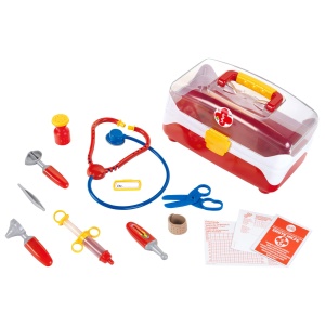 Trusa medicala pentru copii Theo Klein 4685, 27 cm, cu instrumente medicale