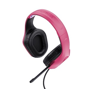 Trust Gaming GXT 415P Zirox Casti Usoare De Gaming cu Driver de 50 mm pentru PC, Xbox, PS4, PS5, Comutator, Mobil, 2 m Cu Fir, Mufa Audio de 3.5 mm, Casti Over-Ear cu Fir - Roz - Img 14