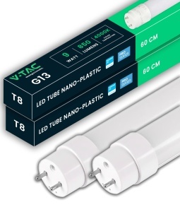 Tub LED V-TAC 60 CM T8 G13 7,5W 850 Lumen cu Chip Samsung, Lumina Neutral Alba 4000K