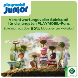 Turn de distractie PLAYMOBIL JUNIOR 71703 cu 18 piese, din plastic biobazat - Img 6