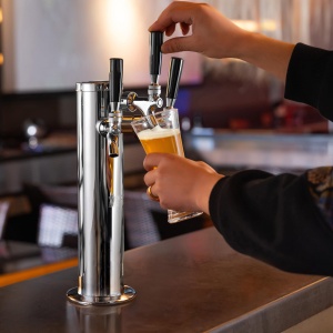 Turn de distribuire a berii VEVOR cu 3 robinete, turn de butoaie de bere din otel inoxidabil, kit turn Kegerator cu furtunuri preasamblate si robinete cu inchidere automata pentru petreceri, baruri, pub-uri si restaurante - Img 8