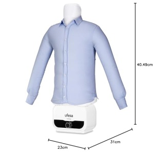 Ufesa SV1200 Calcator automat de camasi, manechin de calcat, masina de calcat pentru camasi, bluze si tricouri, elimina ridurile si neutralizeaza mirosurile, dimensiuni reglabile, cronometru de la 30 min pana la 3 ore, 1200W - Img 8