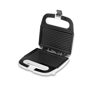 Ufesa SW7855 - Prajitor de paine sandwich, 750 W, pentru 2 sandvisuri, placi antiaderente pentru gratar, indicator de putere si temperatura, inchidere de siguranta pentru farfurii, alb - Img 2